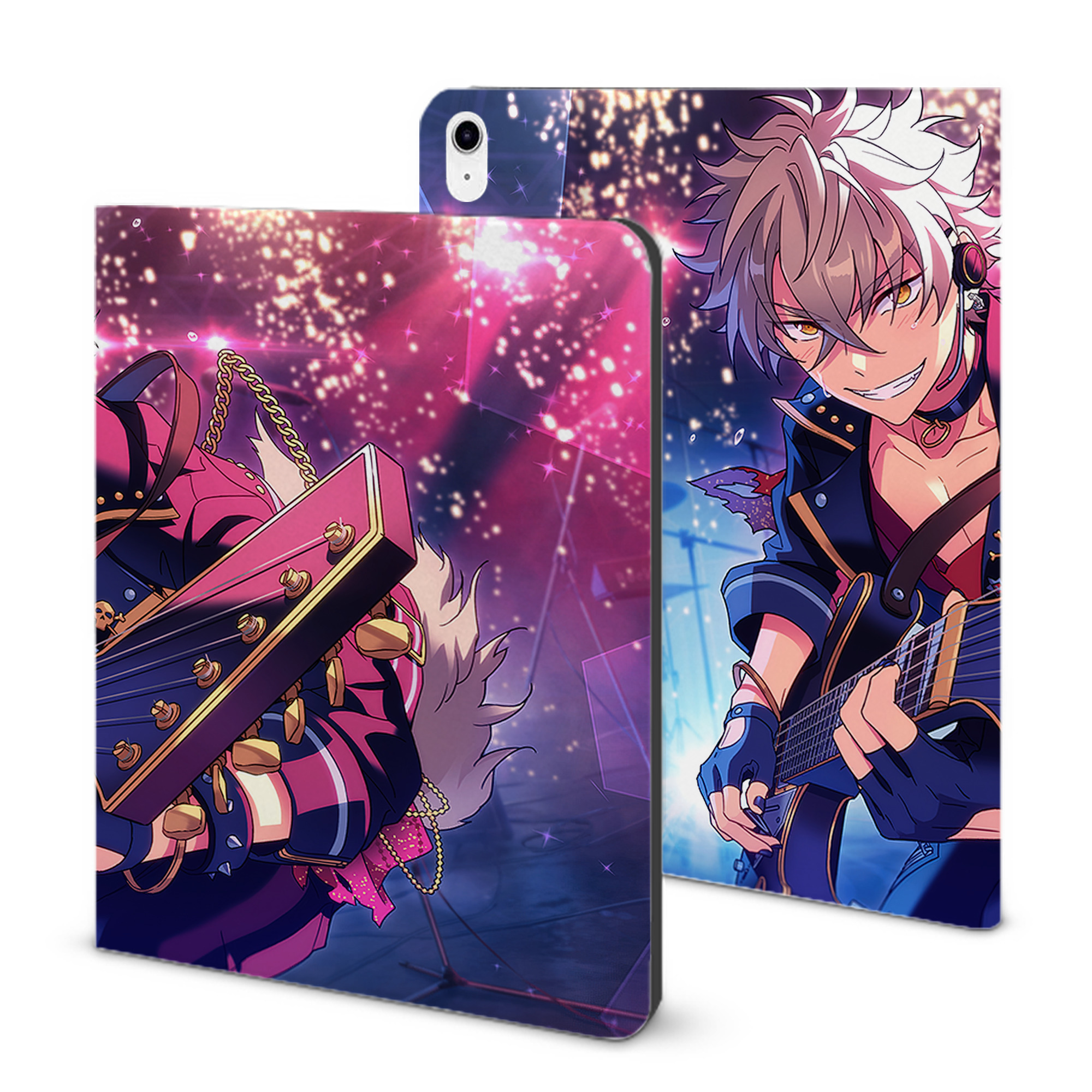 （画像用） あんさんぶるスターズ! Ensemble Stars IPad ケース ブック型 PUレザー TPU 耐衝撃 軽量 薄型 ペン収納なし 全面保護 IPad 各モデル対応